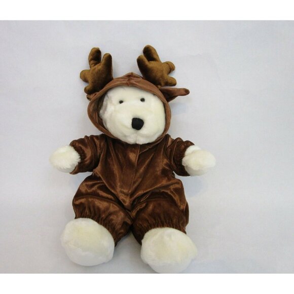 Dan Dee 14" Teddy Bear Reindeer Outfit Buttery Soft Dress Me Different Everyday - Picture 12 of 12
